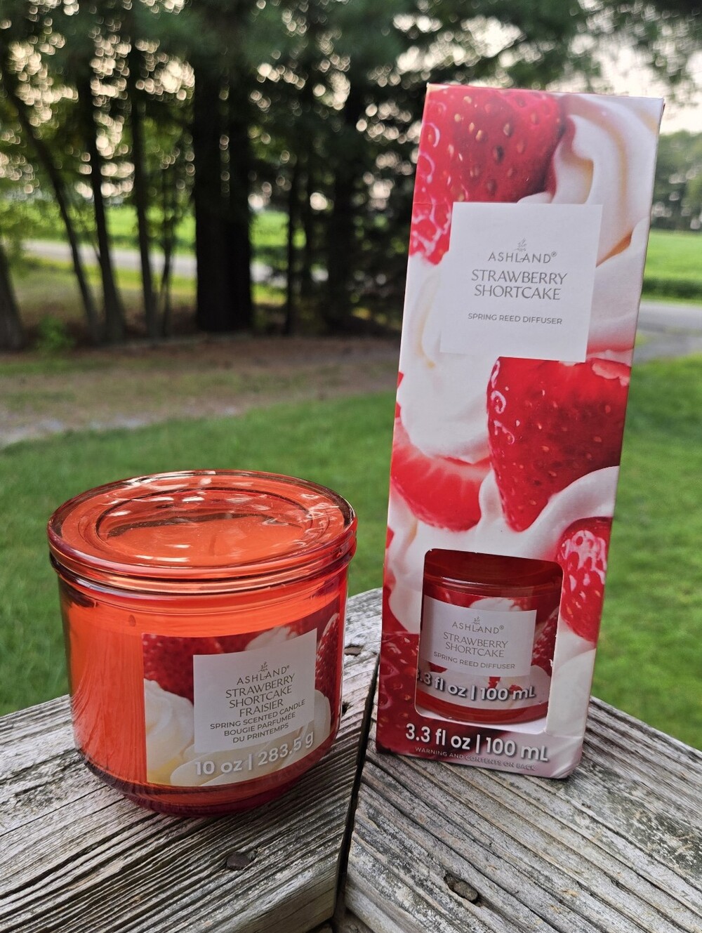 Ashland Strawberry Shortcake Scented Candle & Diffuser - Red